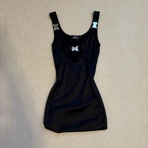 Motel Black Mini Dress